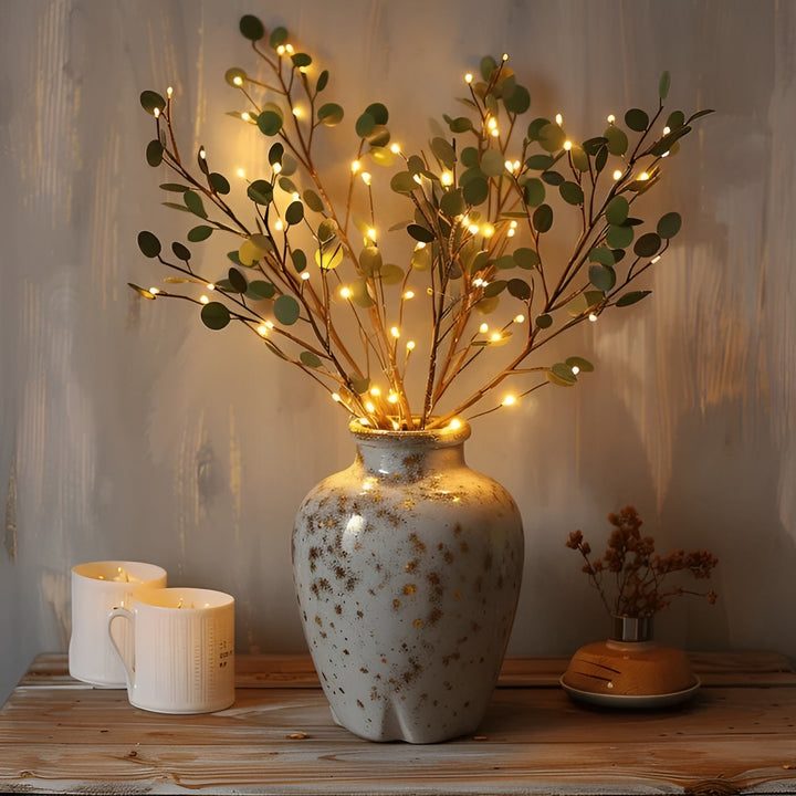 Lisslune | EverLeaf Light – Natural Olive Branch LED Lamp for Atmospheric Lighting