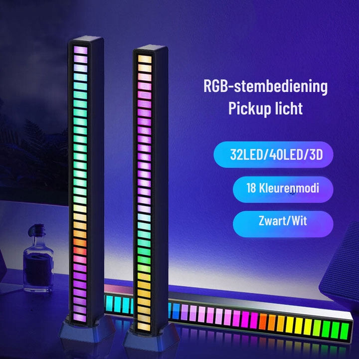 Lisslune | Smart Sound-Activated RGB Light Bar | Music Sync LED Ambient Lighting