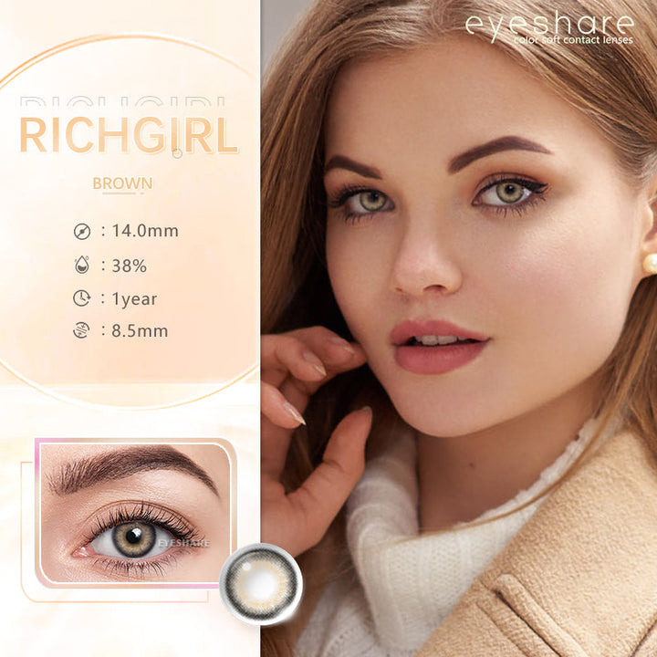 Rynx Richgirl Brown 14.0mm 1 Pair | 1 Year