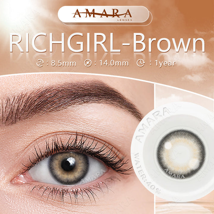 Rynx Richgirl Brown 14.0mm 1 Pair | 1 Year