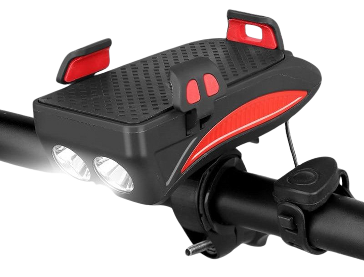 Lisslune | Compact 4-in-1 bicycle device with horn, light & charging function