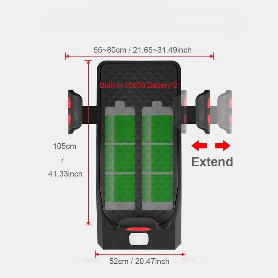 Lisslune | Compact 4-in-1 bicycle device with horn, light & charging function