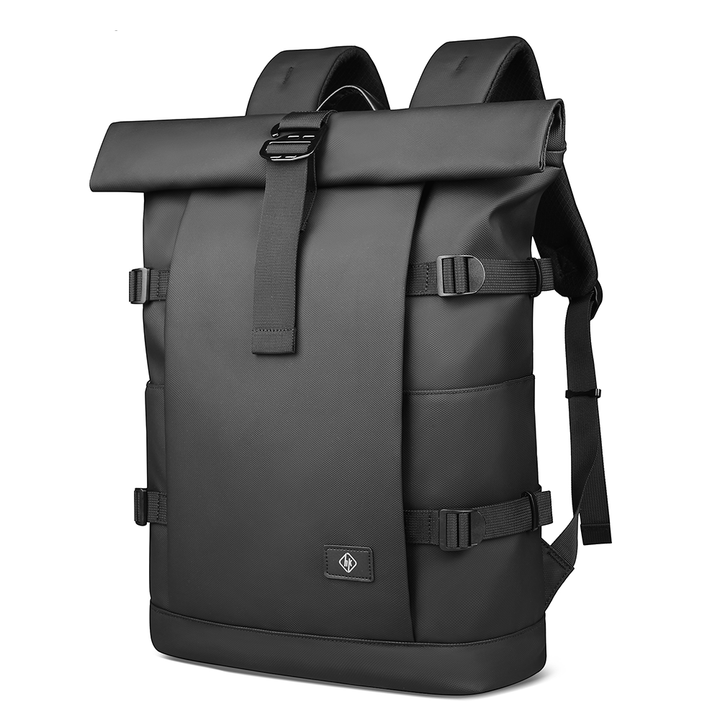 Lisslune | Expandable outdoor backpack with laptop compartment, rolltop & theft protection