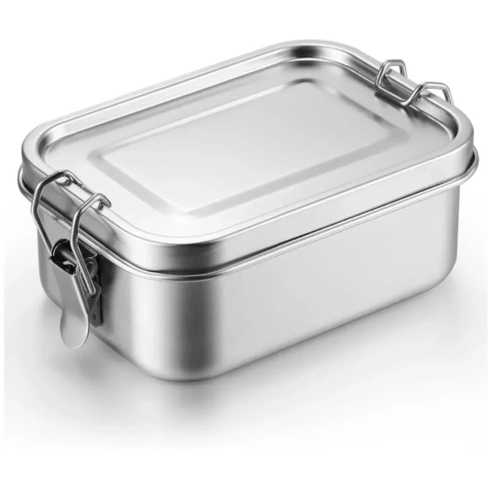 Lisslune | RVS Bento Lunchbox 800ml – Leak-proof, Compartments, Dishwasher Safe