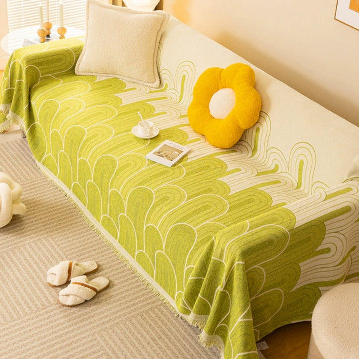 Lisslune | Rainbow Arches Chenille Sofa Cover