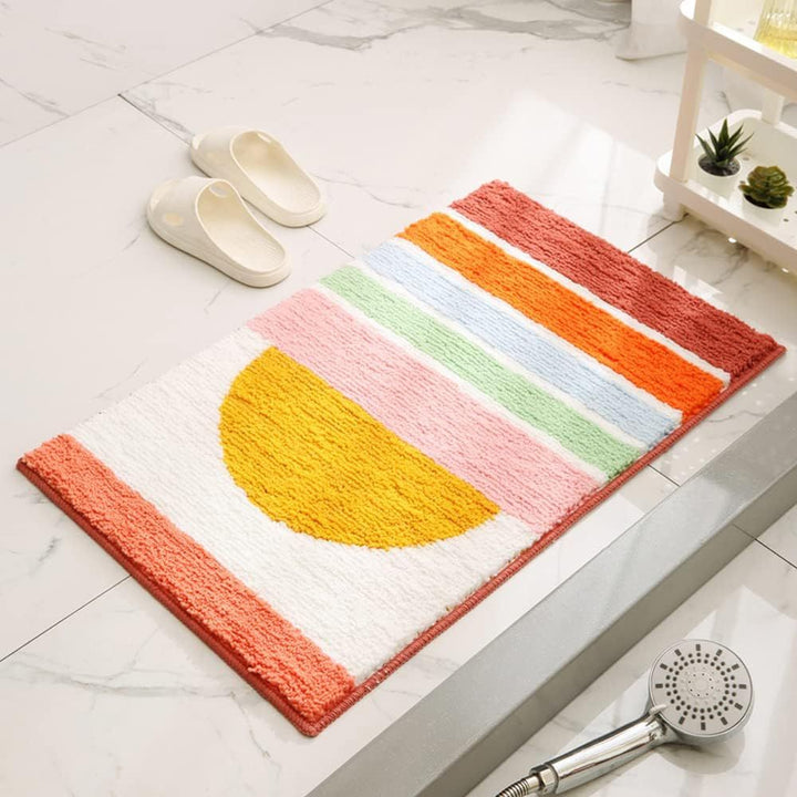 Lisslune | Rainbow Sunset Soft Bath Mat