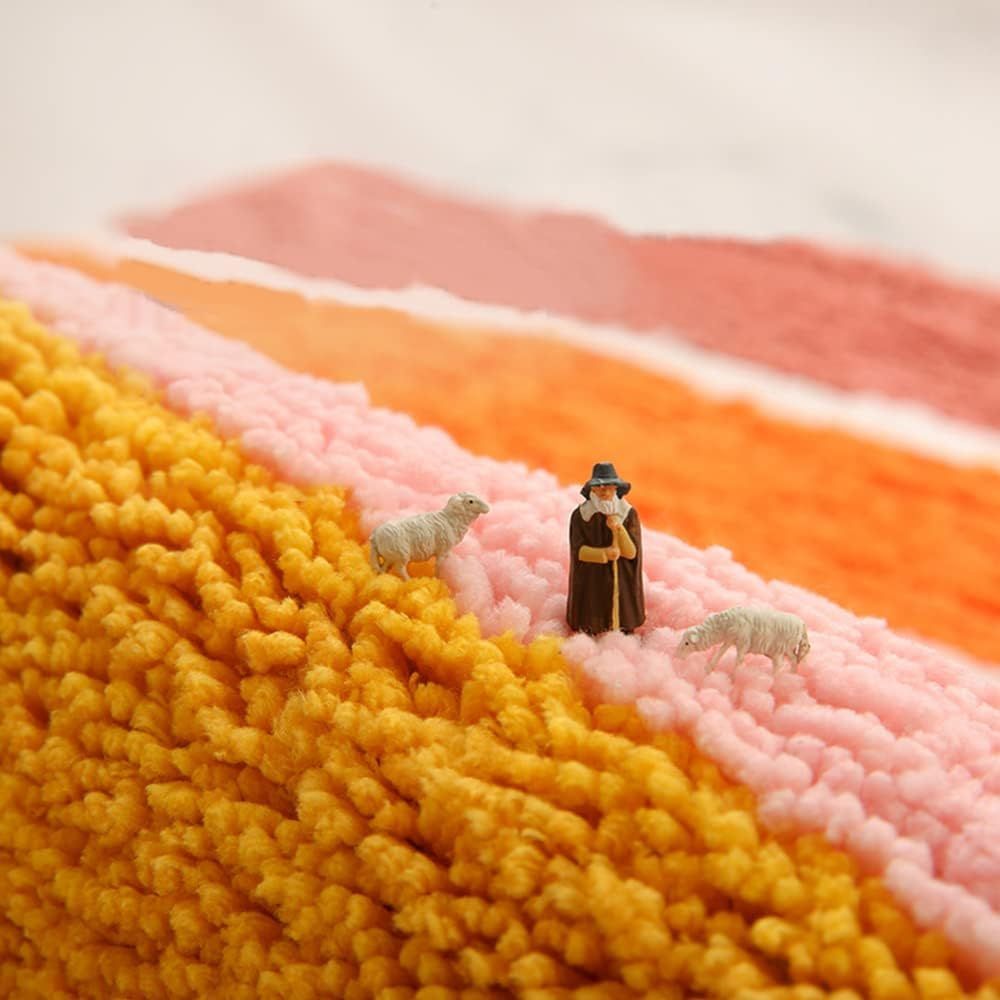Lisslune | Rainbow Sunset Soft Bath Mat