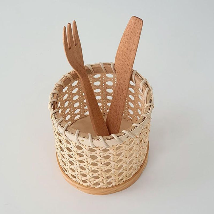 Lisslune | Rattan-Cutlery-Organizer