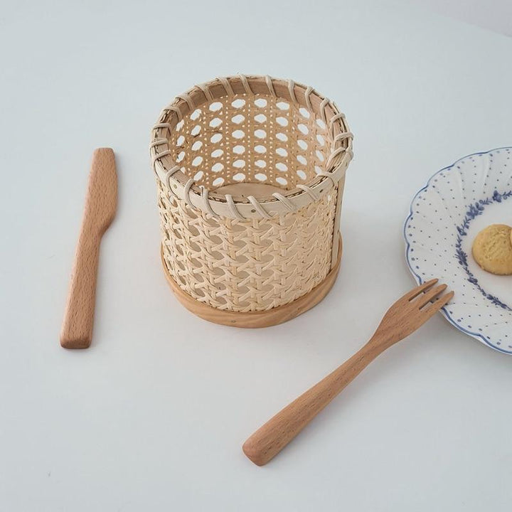 Lisslune | Rattan-Cutlery-Organizer