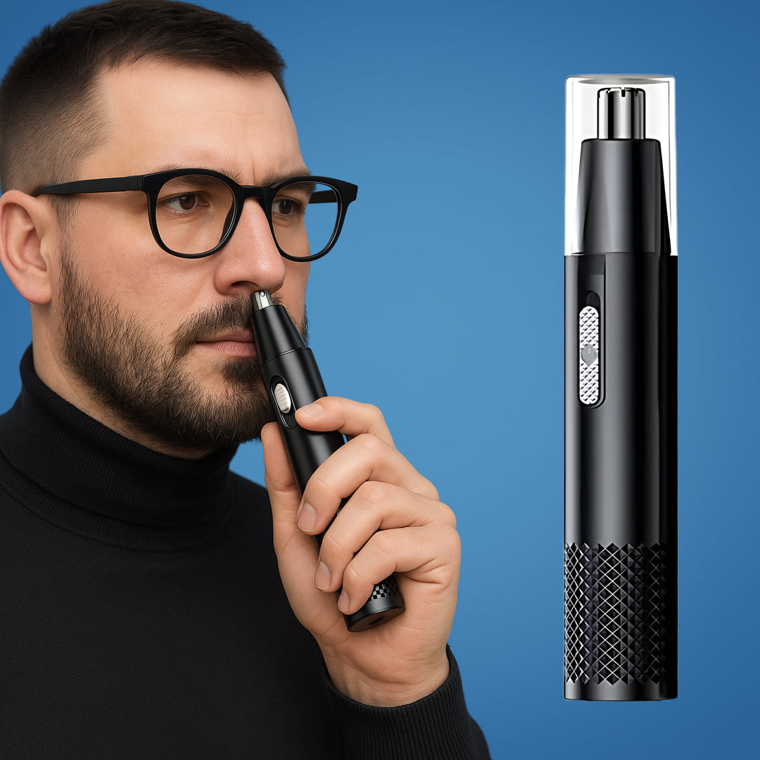 Lisslune | Rechargeable Nose Hair Trimmer | Cordless, Safe Blades & Portable Design for Men and Women