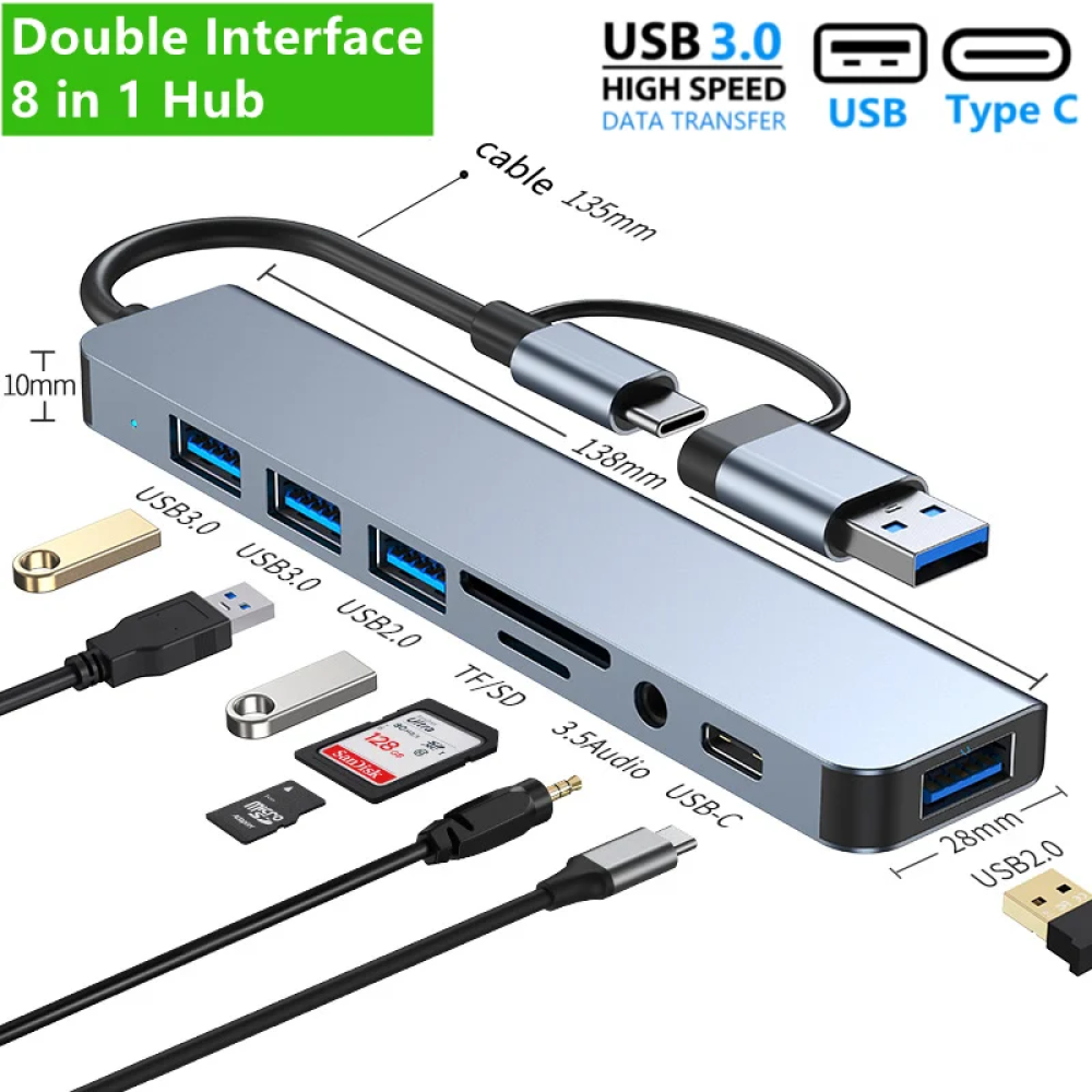 Lisslune | Usb to Usb C Adapter Converter Usb C to Usb