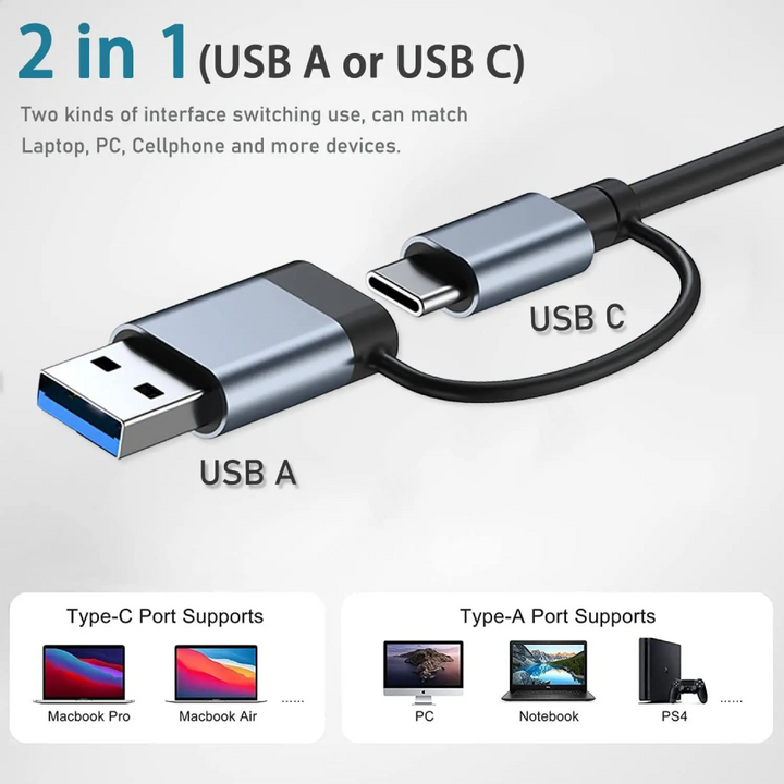 Lisslune | Usb to Usb C Adapter Converter Usb C to Usb