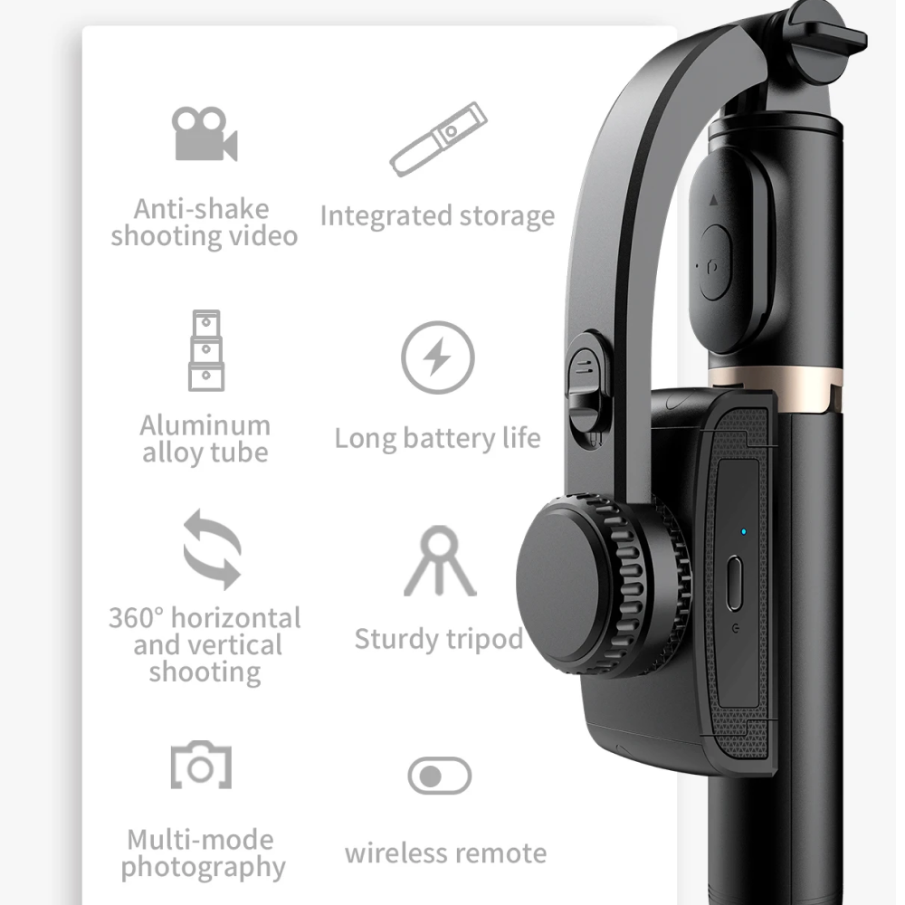 Lisslune | Stabilizer Phone Gimbal Gimbles for Video Recording Content Creator