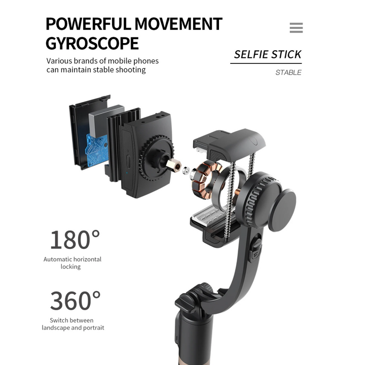 Lisslune | Stabilizer Phone Gimbal Gimbles for Video Recording Content Creator