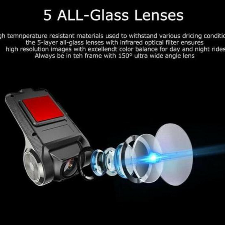 Lisslune | Car Camera Front/Rear Dual Car Dash Cam Surveillance