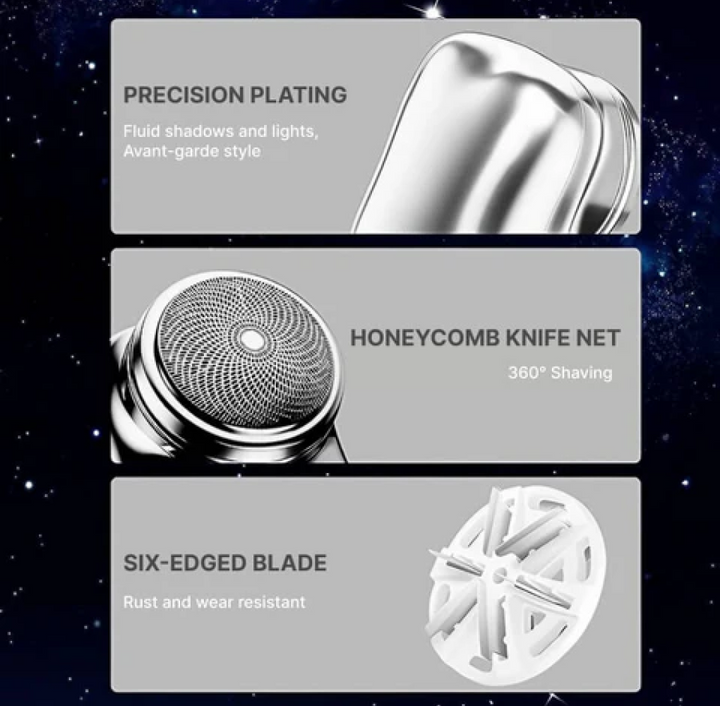 Lisslune | Mini Electric Shaver Razor Pocket Size Washable Electric Razor
