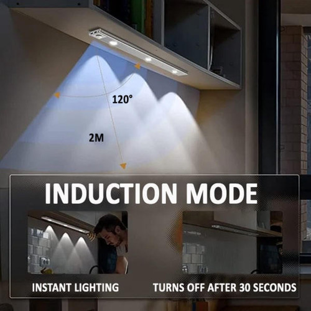 Lisslune | Kitchen Cabinets Undershelf Lights Lighting Battery