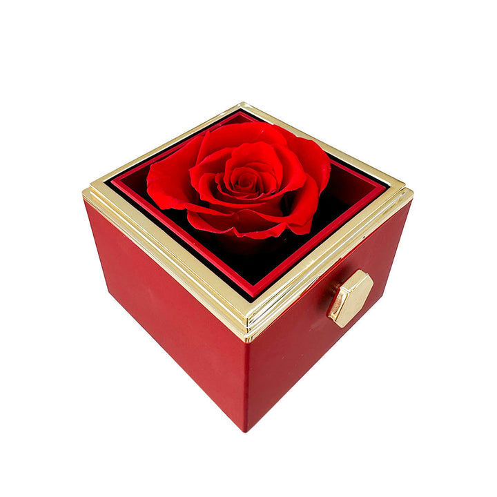 Lisslune | Gift Set Rose & Heart Necklace Light – Eternal Rose with Hidden Love Necklace