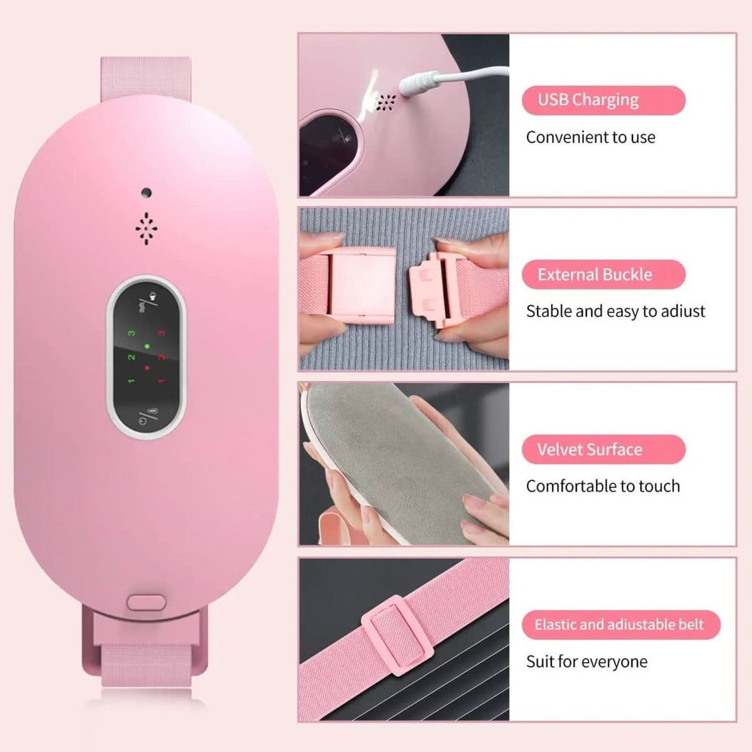 Lisslune | Portable Massage & Heating Cushion for Relief of Cramps & Pain
