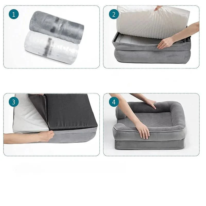 Lisslune | Orthopedic Dog Bed for Healthy, Joint-Friendly Sleep