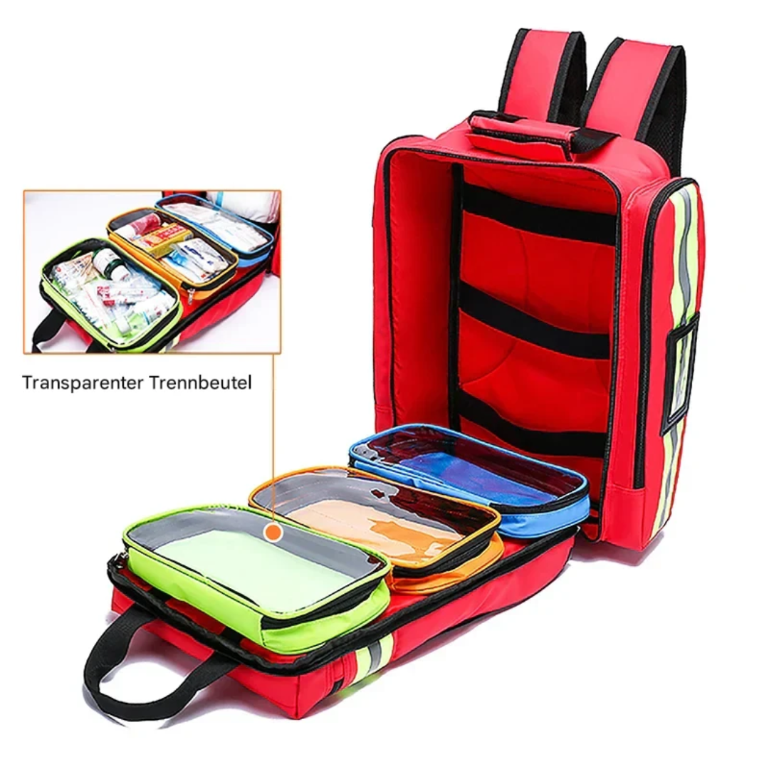 Lisslune | NoodPak ProSafe – Waterproof First Aid Backpack for Rescue & Medical Preparedness