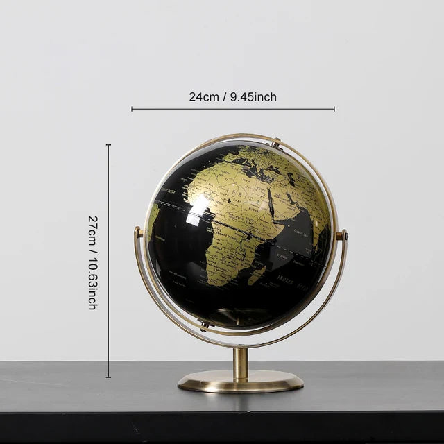 Lisslune | RetroWorld | Historical Globe Map for Home and Office