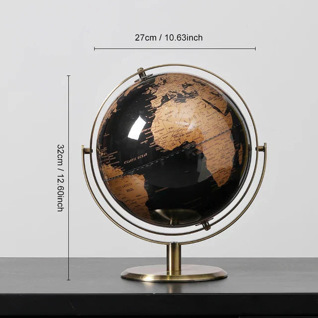 Lisslune | RetroWorld | Historical Globe Map for Home and Office