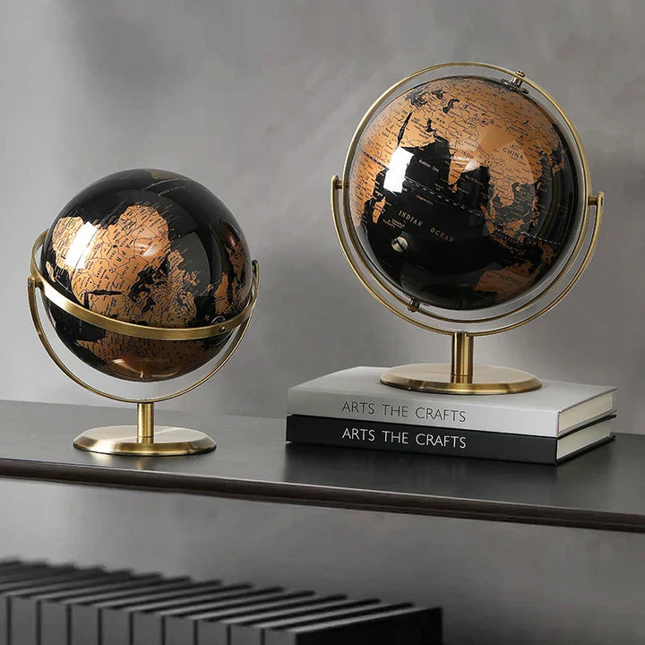 Lisslune | RetroWorld | Historical Globe Map for Home and Office
