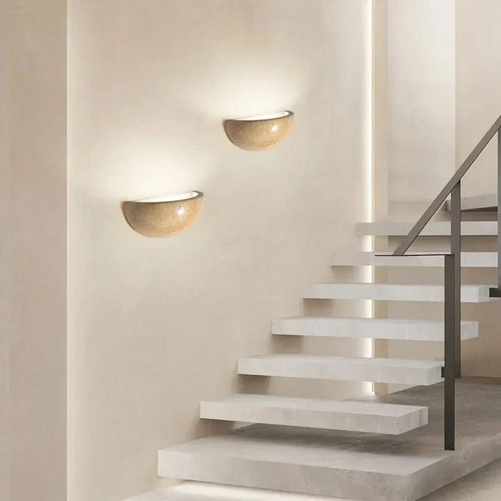 Lisslune | LED Stone Wall Light – Natural Look for Living Room & Bedroom