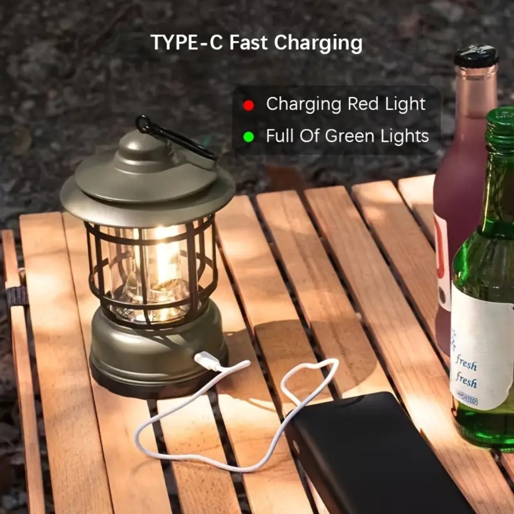 Lisslune | Retro Glow Camping Lantern Lamp