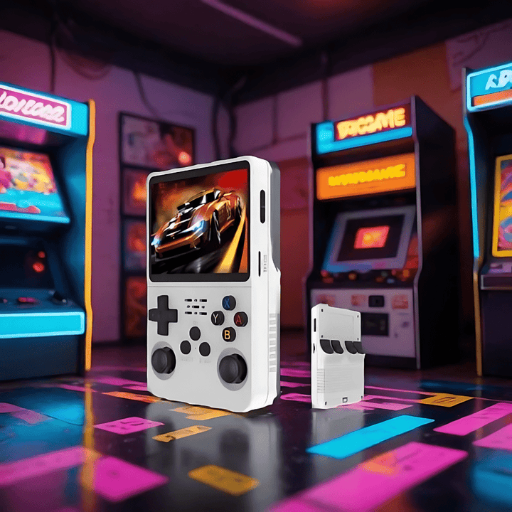 Lisslune | Handheld game console with 10,000 games & 64 GB storage