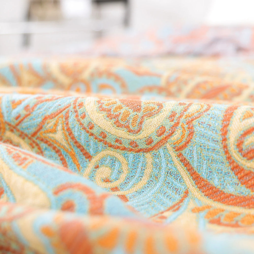 Lisslune | Reversible Paisley Bohemian Cotton Blanket