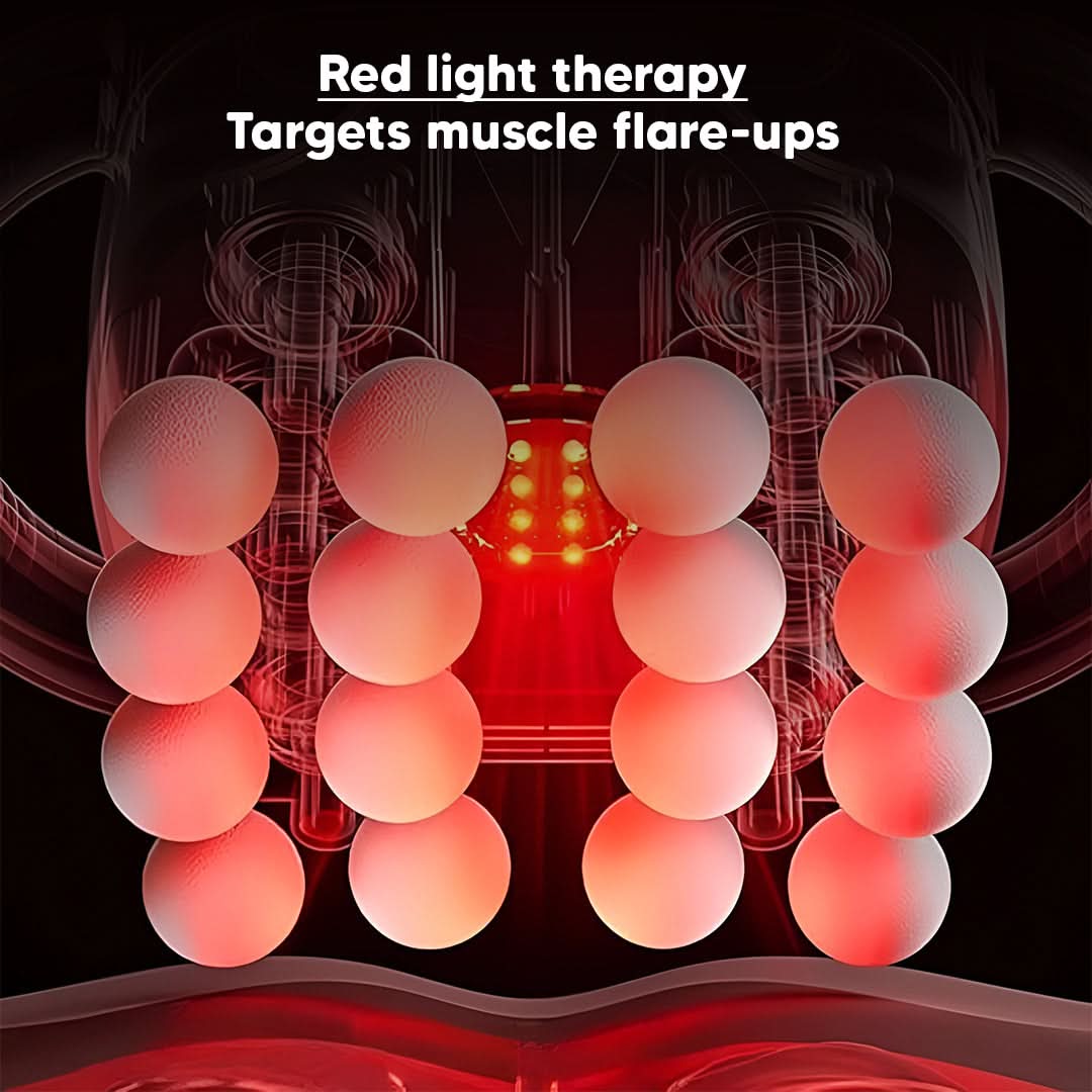 Lisslune | Deep tissue massager with heat therapy & 16 rotating nodes