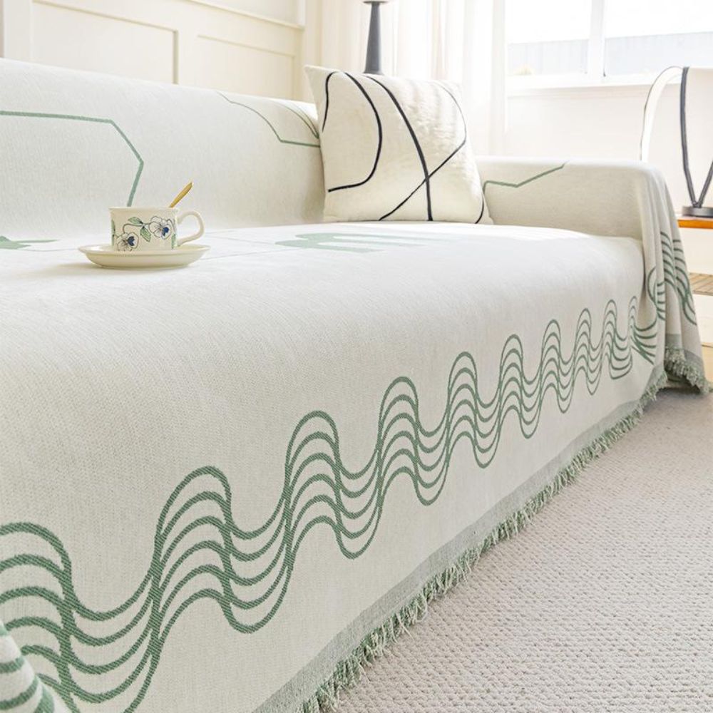 Lisslune | Ripple Curve Line Flow Sofa Cover