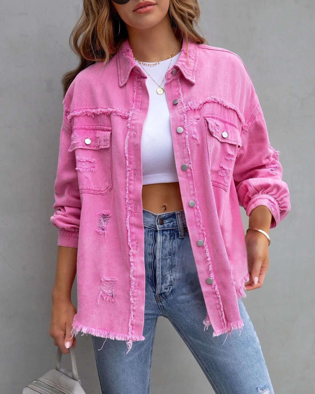 Lisslune | Classic Slim Fit Jeans Jacket for Modern Style
