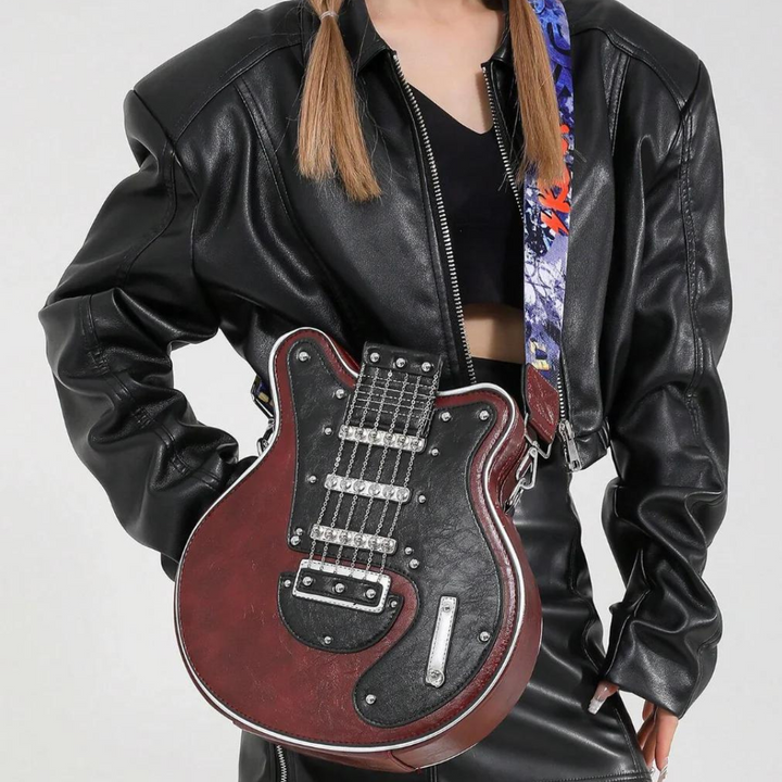Lisslune | Elevate your style with the Rockstar guitar bag shoulder bag chic