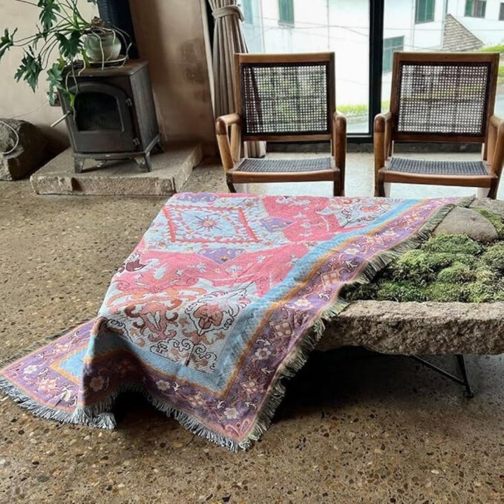 Lisslune | Bohemian Aztec Tapestry Throw Sofa Blanket