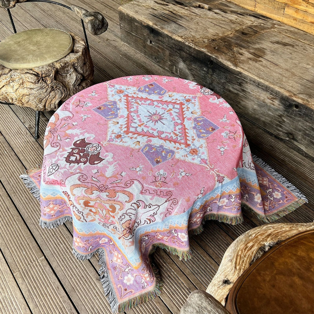 Lisslune | Bohemian Aztec Tapestry Throw Sofa Blanket
