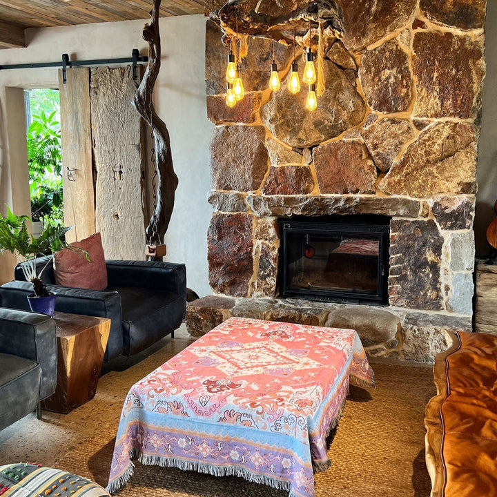 Lisslune | Bohemian Aztec Tapestry Throw Sofa Blanket