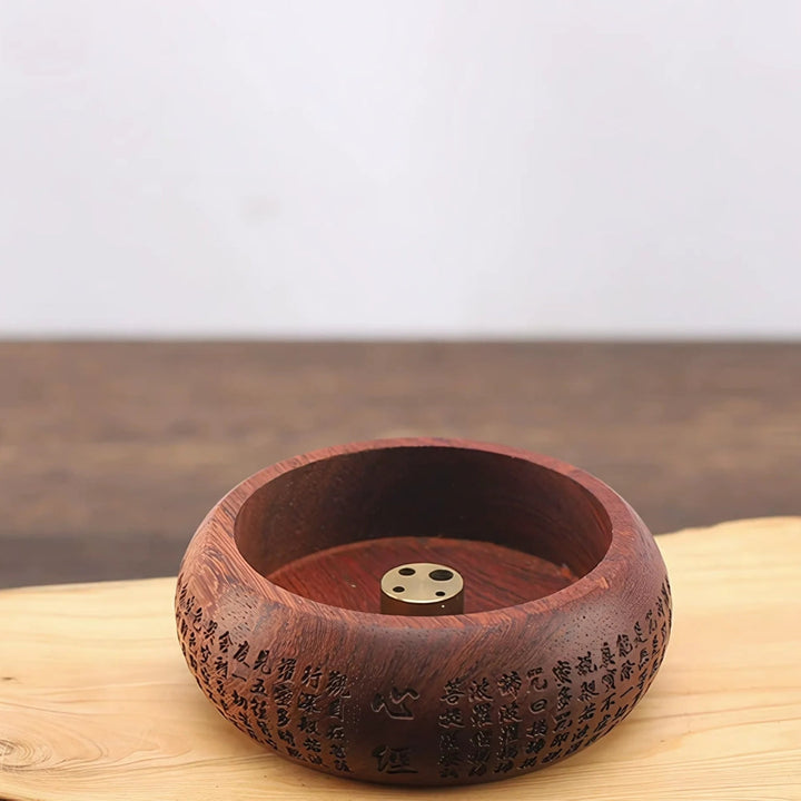 Lisslune | Round Solid Wood Incense Stick Holder