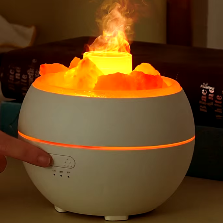 Lisslune | Salt Lamp Diffuser - 3-in-1 Essential Oil Diffuser, Himalayan Salt Lamp & Air Humidifier