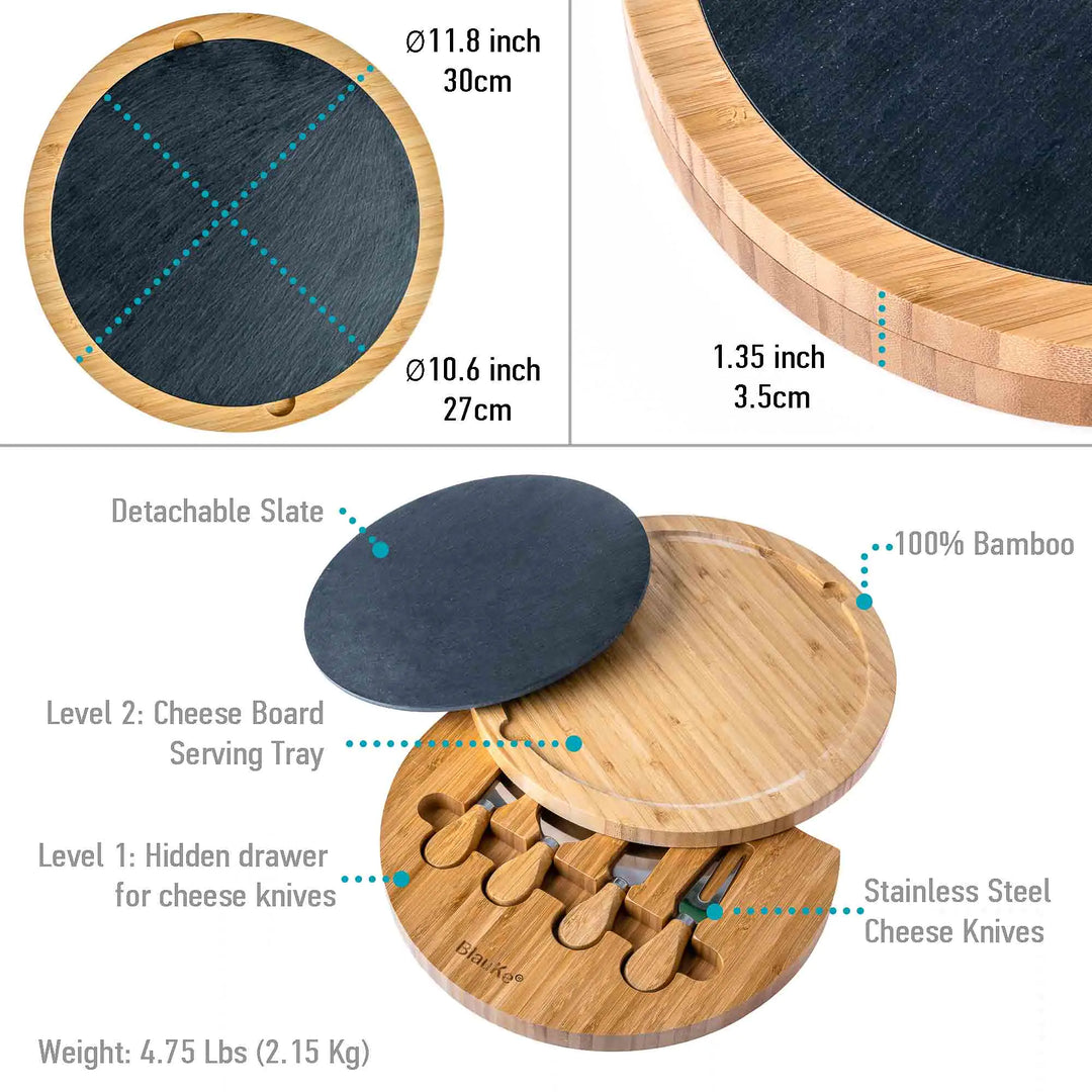 Lisslune | Rotating Charcuterie Board