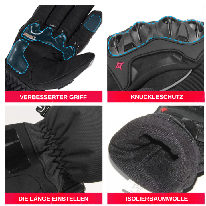 Lisslune | Waterproof Motorcycle Gloves