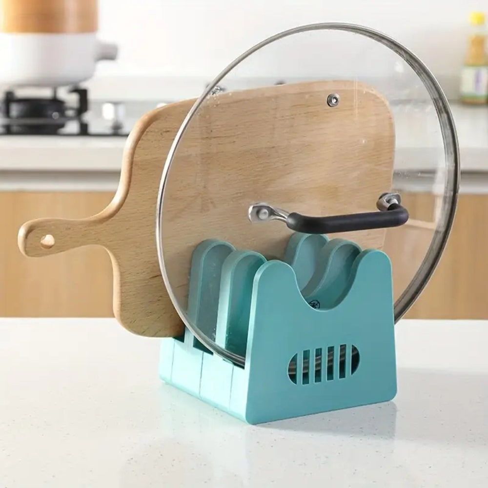 Lisslune | ABS Pot Lid and Utensils Storage Rack