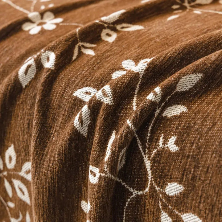 Lisslune | Rustic Blossom Ivory Floral Sofa Cover