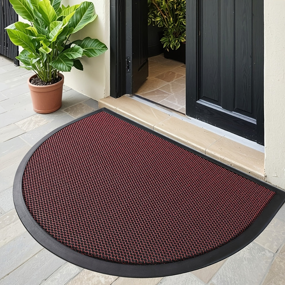 Lisslune | Rynel Semi Circle Doormat | Non-Slip Entrance Mat