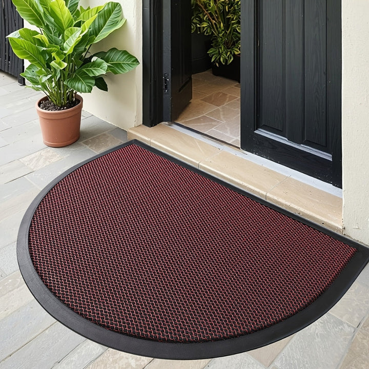 Lisslune | Rynel Semi Circle Doormat | Non-Slip Entrance Mat
