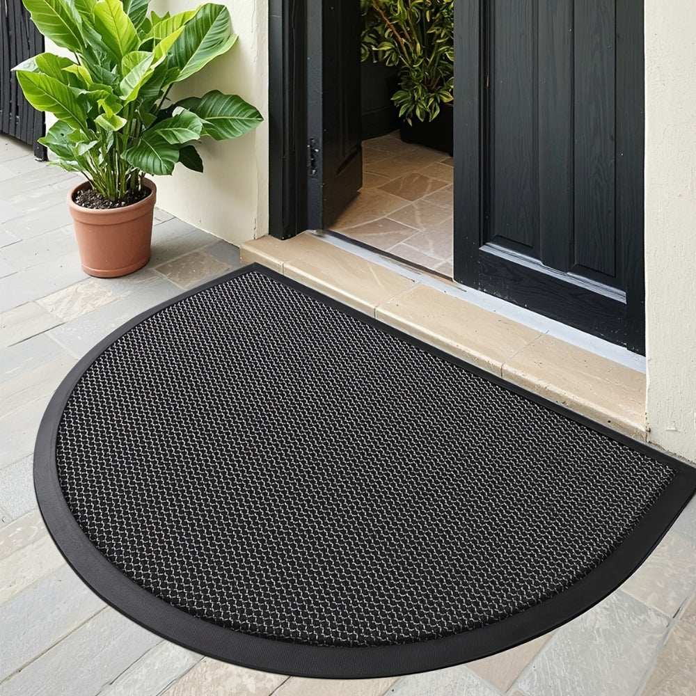 Lisslune | Rynel Semi Circle Doormat | Non-Slip Entrance Mat