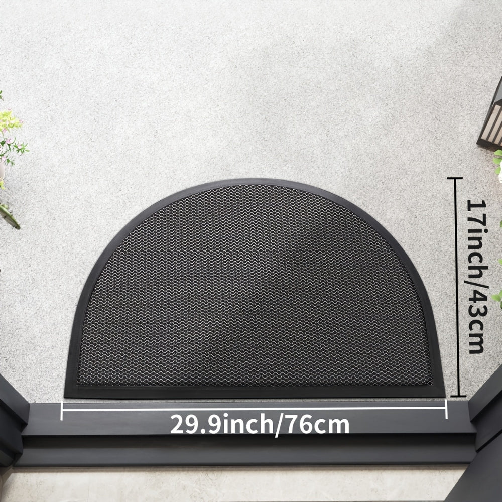 Lisslune | Rynel Semi Circle Doormat | Non-Slip Entrance Mat