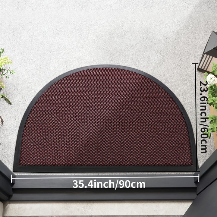 Lisslune | Rynel Semi Circle Doormat | Non-Slip Entrance Mat